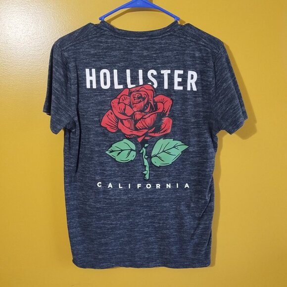 Hollister "California Rose" Short Sleeve Cotton T Shirt S Y2K Preppy - Picture 1 of 5
